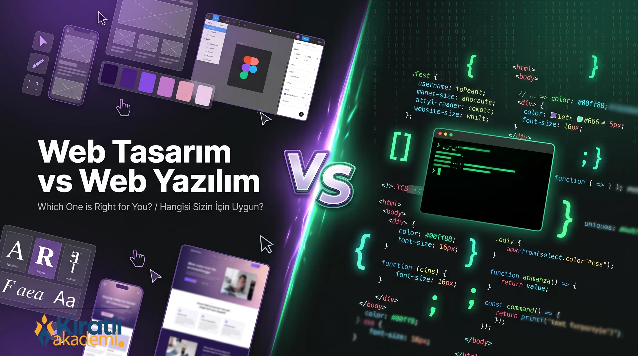 Web Tasarım vs Web Yazılım: Hangisi Sizin İçin Uygun?