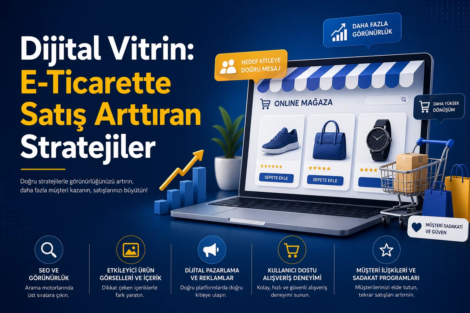 Dijital Vitrin: E-Ticarette Satış Arttıran Stratejiler
