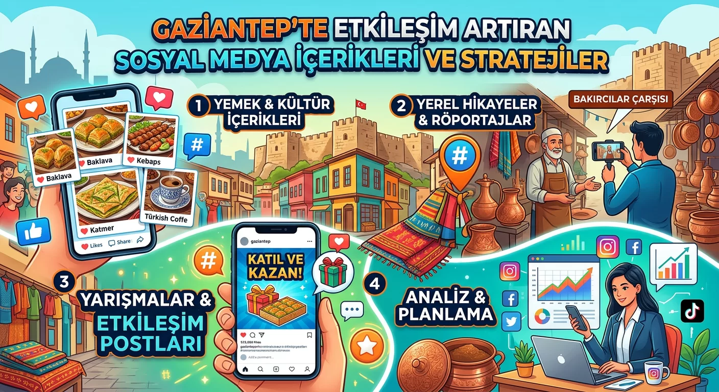 Gaziantep’te Etkileşim Artıran Sosyal Medya İçerikleri ve Stratejiler