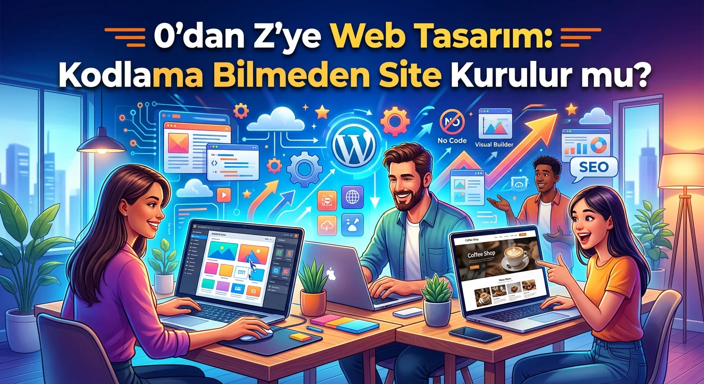 0'dan Z'ye Web Tasarım: Kodlama Bilmeden Site Kurulur mu?
