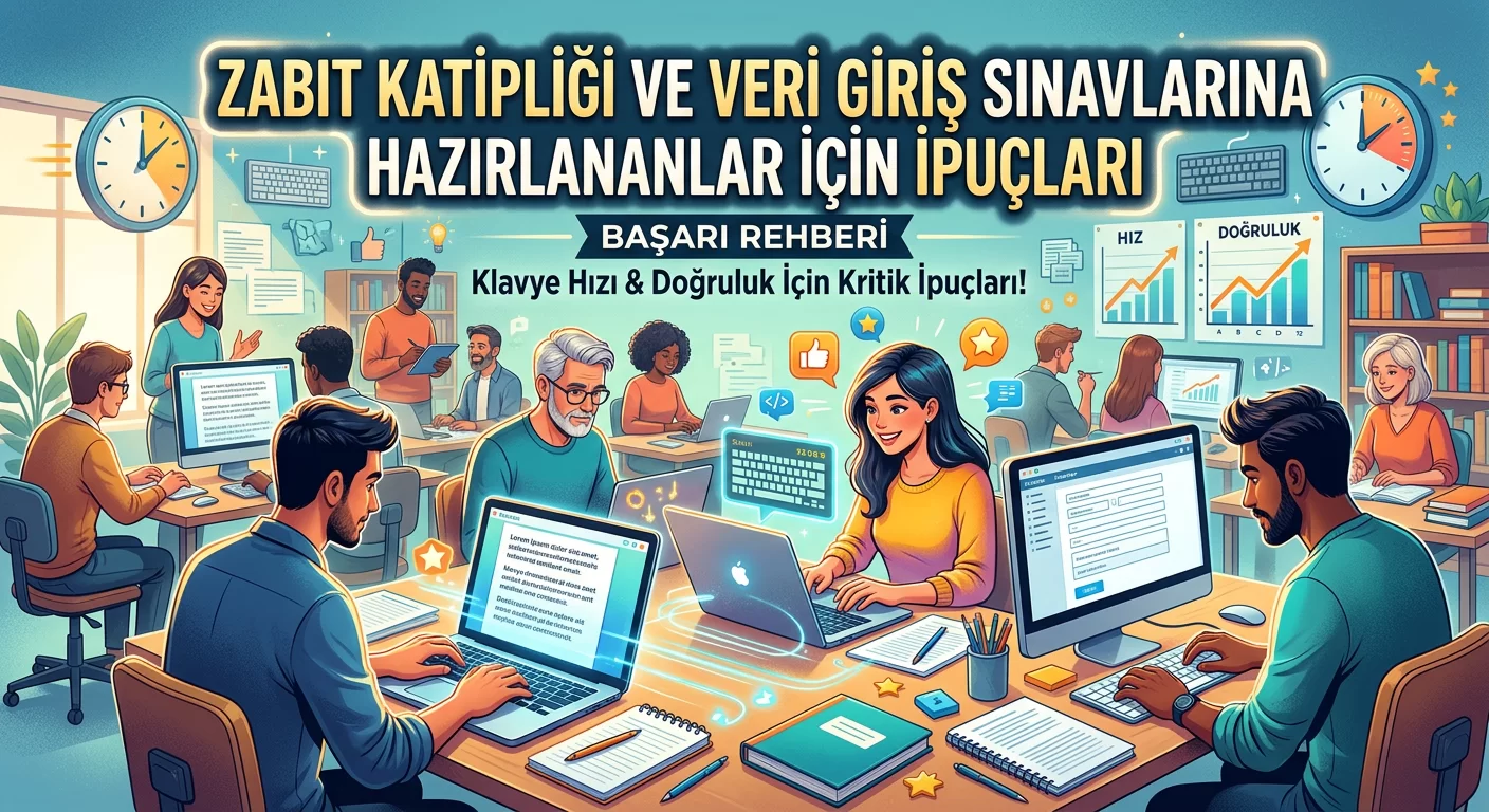 Zabıt Katipliği ve Veri Giriş Sınavlarına Hazırlananlar İçin İpuçları