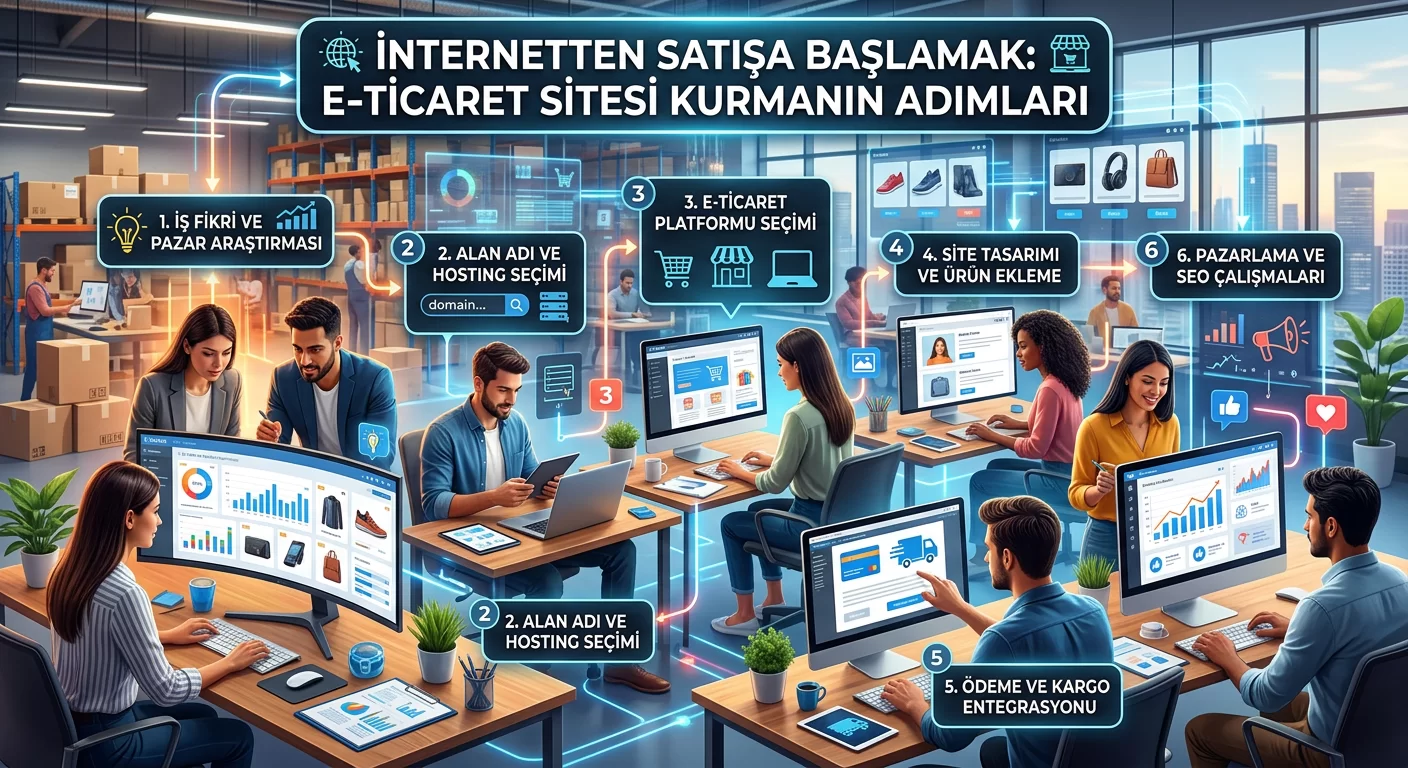 İnternetten Satışa Başlamak: E-Ticaret Sitesi Kurmanın Adımları