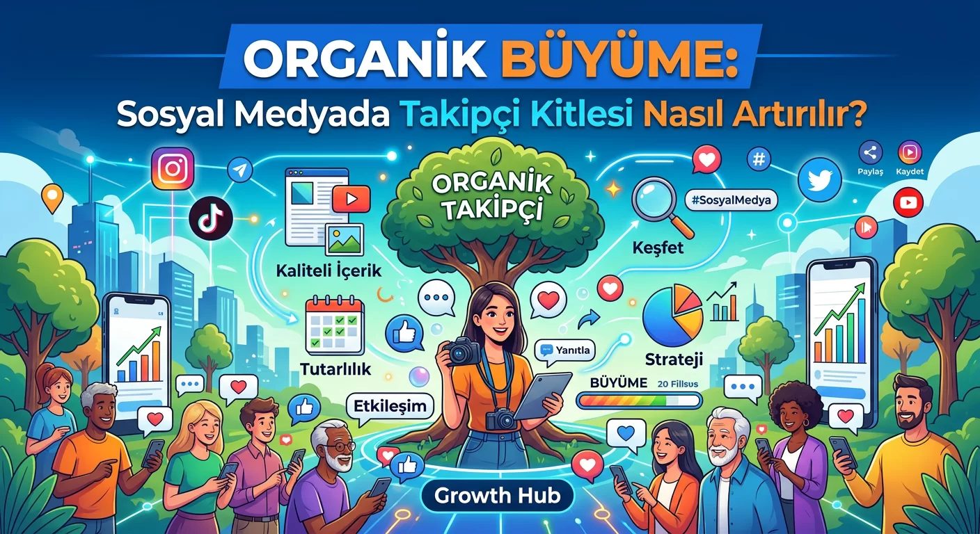 Organik Büyüme: Sosyal Medyada Takipçi Kitlesi Nasıl Artırılır?