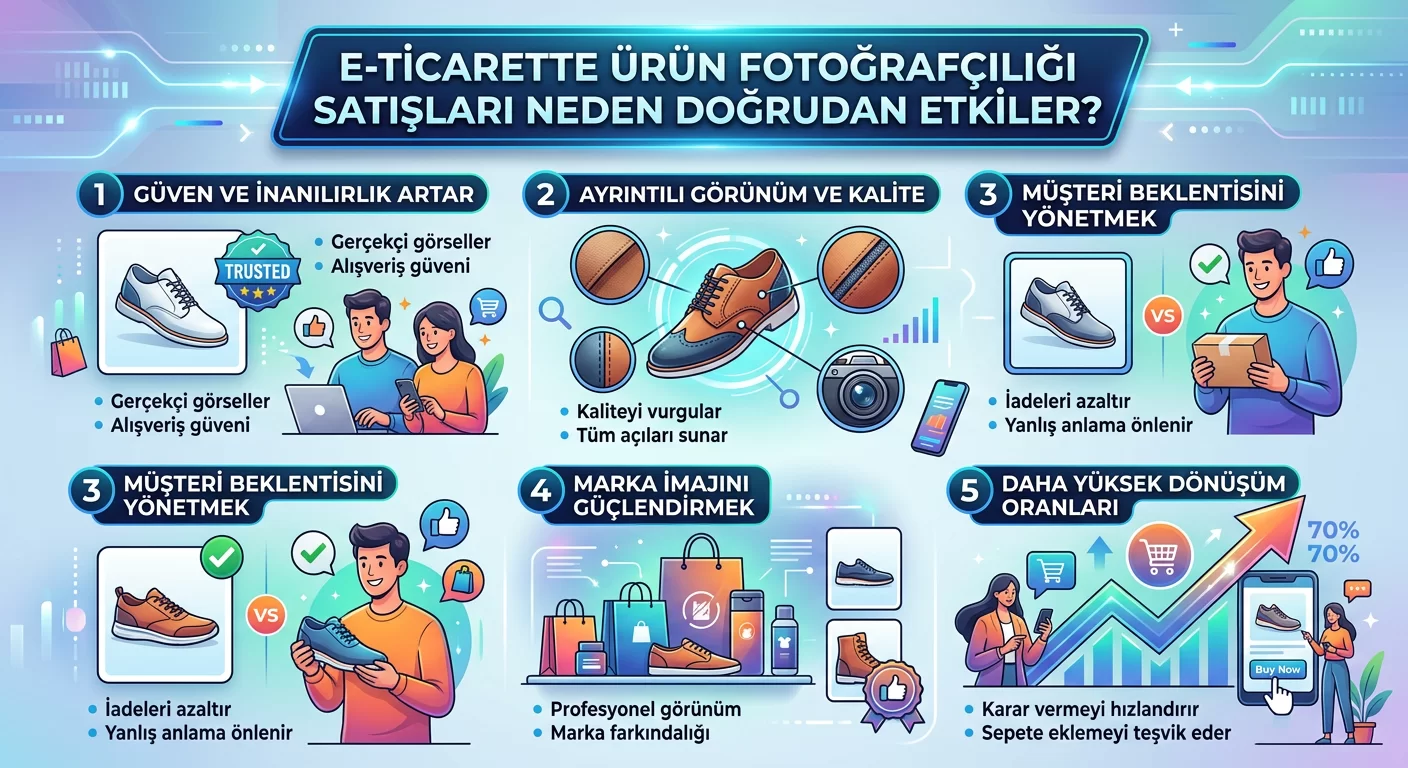 E-Ticarette Ürün Fotoğrafçılığı Satışları Neden Doğrudan Etkiler?