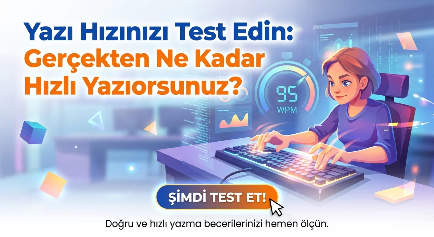 Yazı Hızınızı Test Edin: Gerçekten Ne Kadar Hızlı Yazıyorsunuz?