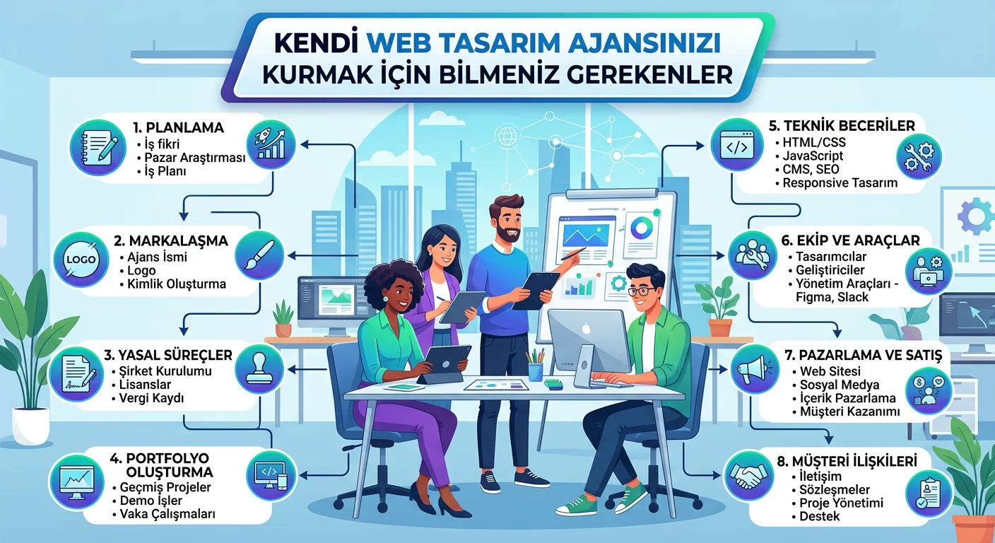 Kendi Web Tasarım Ajansınızı Kurmak İçin Bilmeniz Gerekenler