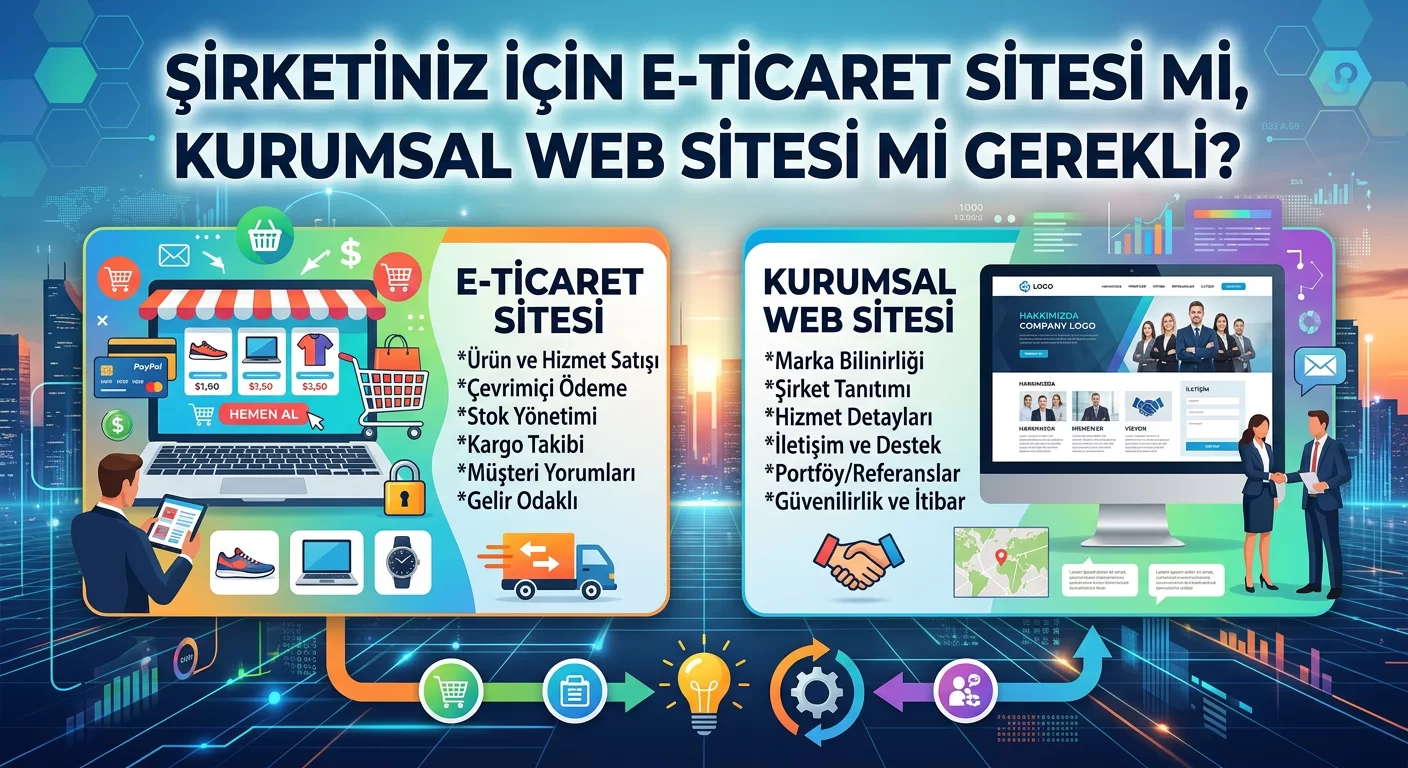 Şirketiniz İçin E-Ticaret Sitesi mi, Kurumsal Web Sitesi mi Gerekli?