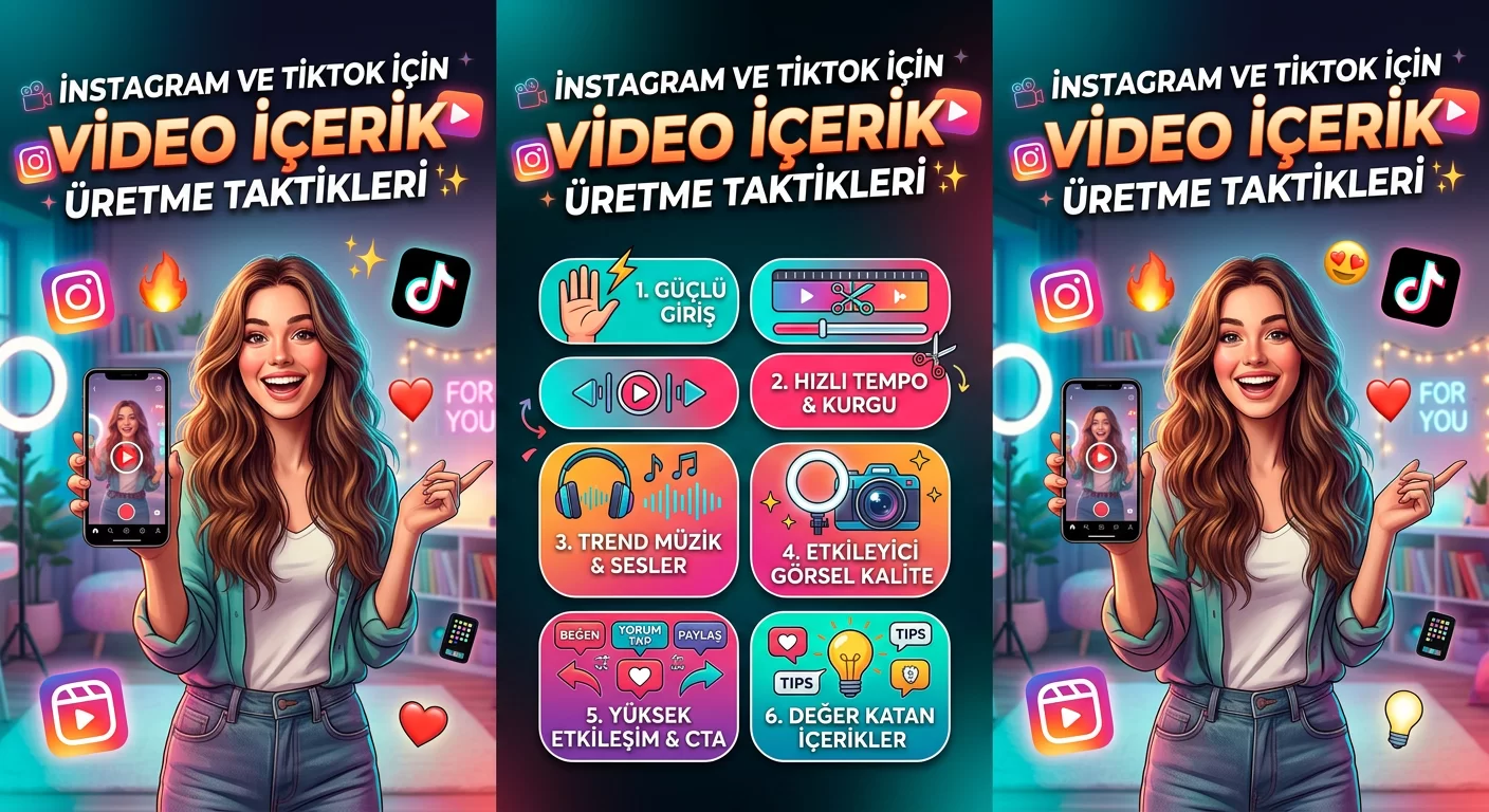 Instagram ve TikTok İçin Video İçerik Üretme Taktikleri