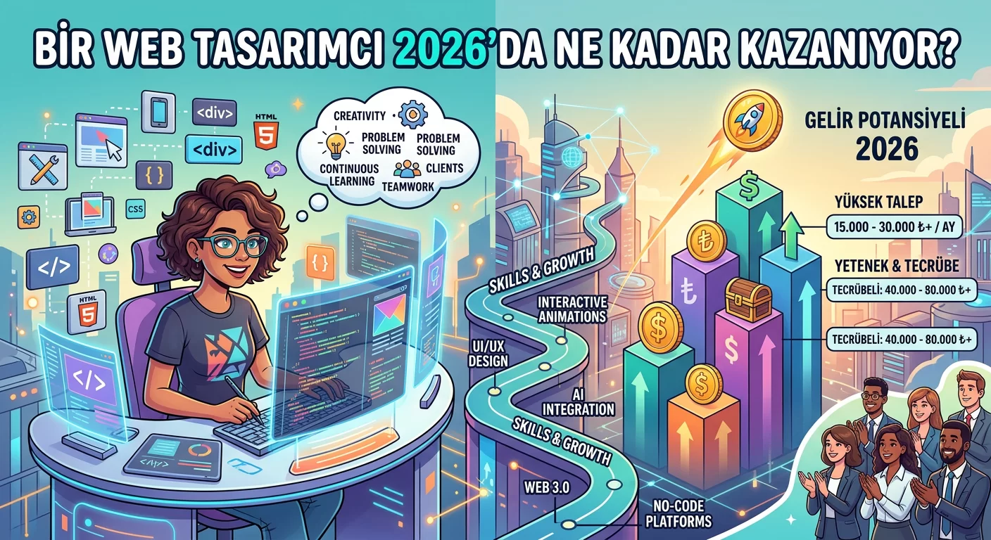 Bir Web Tasarımcı 2026'da Ne Kadar Kazanıyor?