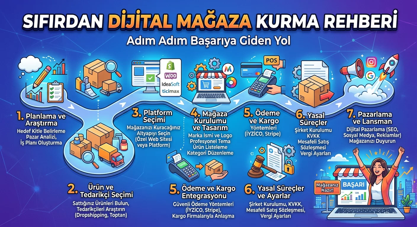 Sıfırdan Dijital Mağaza Kurma Rehberi