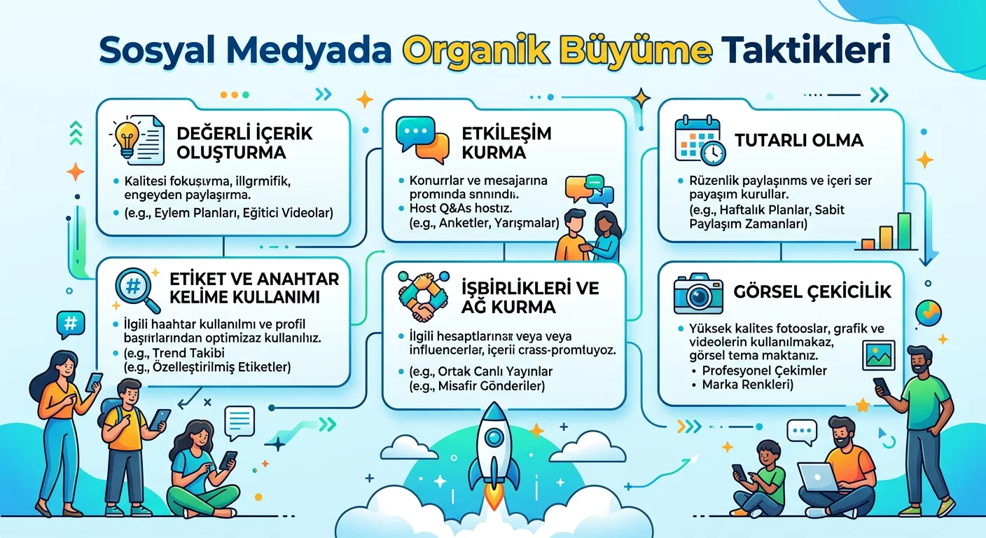 Sosyal Medyada Organik Büyüme Taktikleri