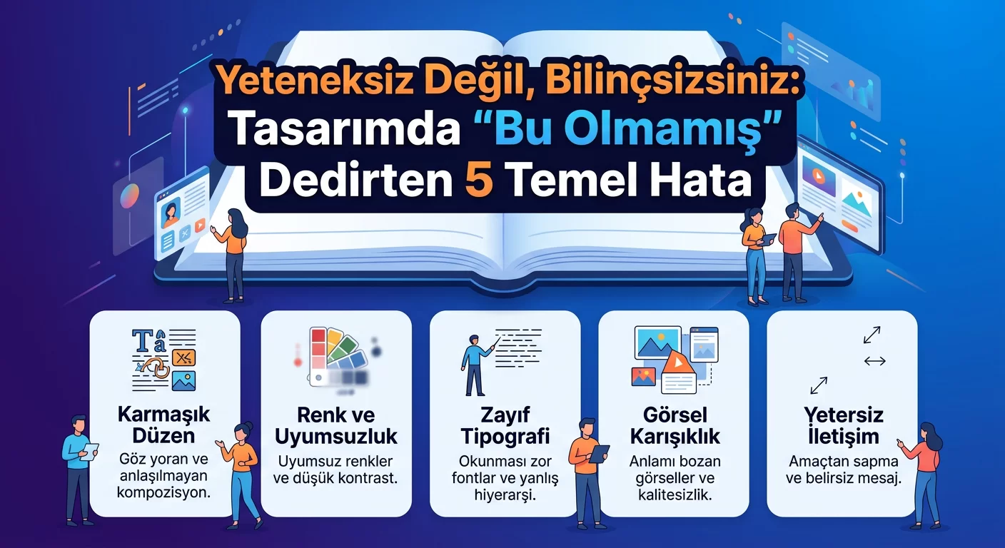 Yeteneksiz Değil, Bilinçsizsiniz: Tasarımda "Bu Olmamış" Dedirten 5 Temel Hata