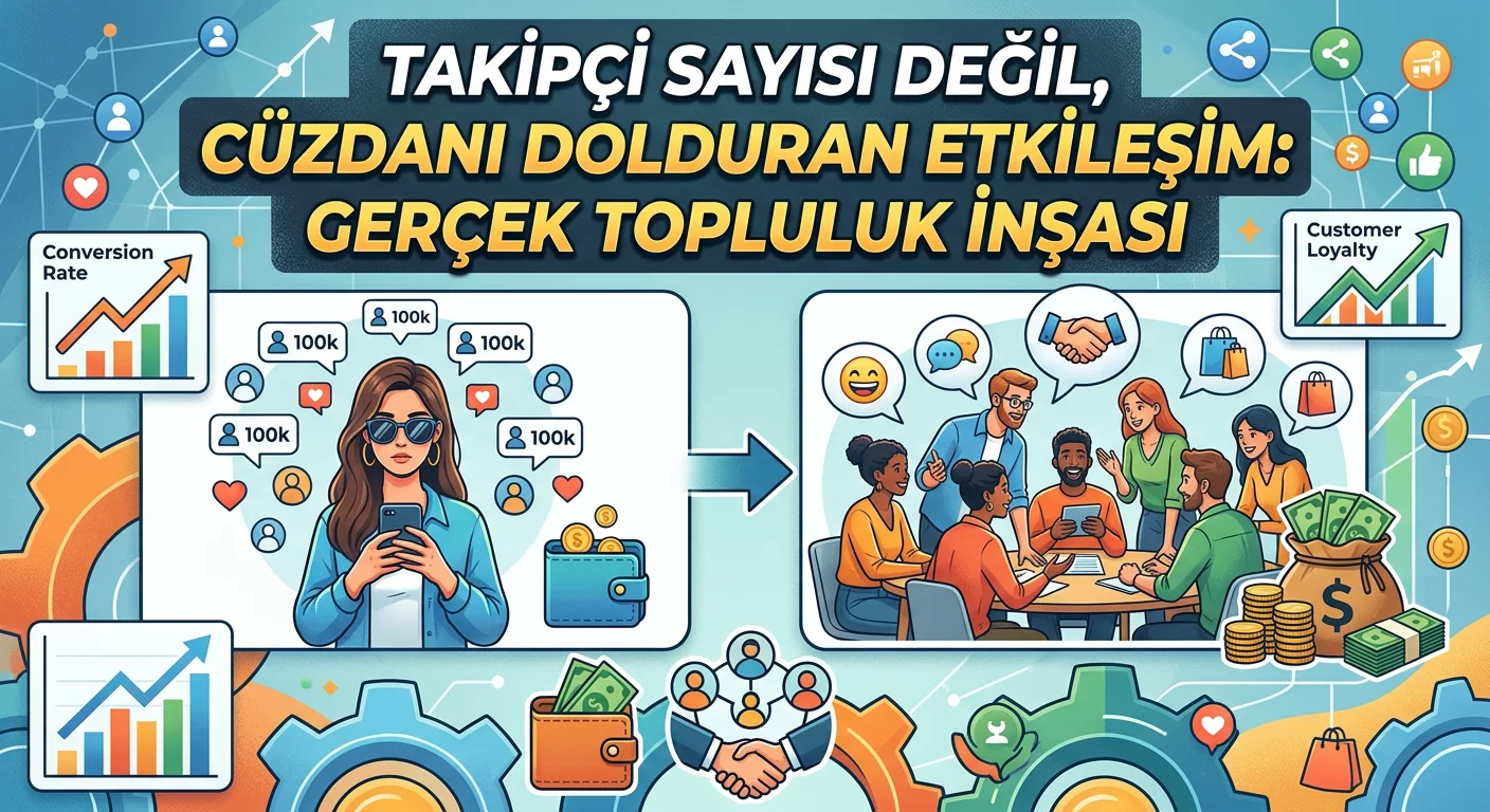 Takipçi Sayısı Değil, Cüzdanı Dolduran Etkileşim: Gerçek Topluluk İnşası