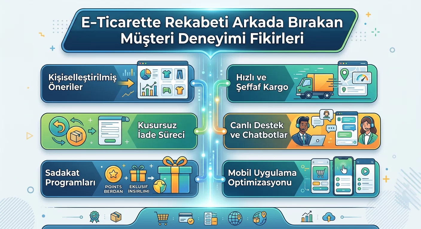 E-Ticarette Rekabeti Arkada Bırakan Müşteri Deneyimi Fikirleri
