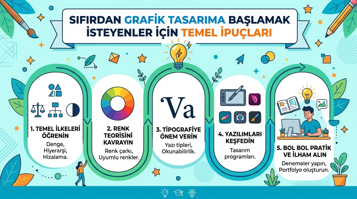 Sıfırdan Grafik Tasarıma Başlamak İsteyenler İçin Temel İpuçları