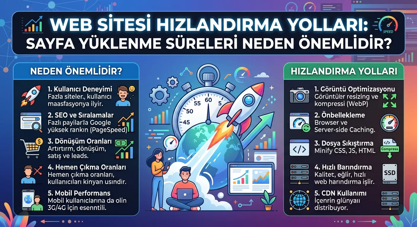 Web Sitesi Hızlandırma Yolları: Sayfa Yüklenme Süreleri Neden Önemlidir?