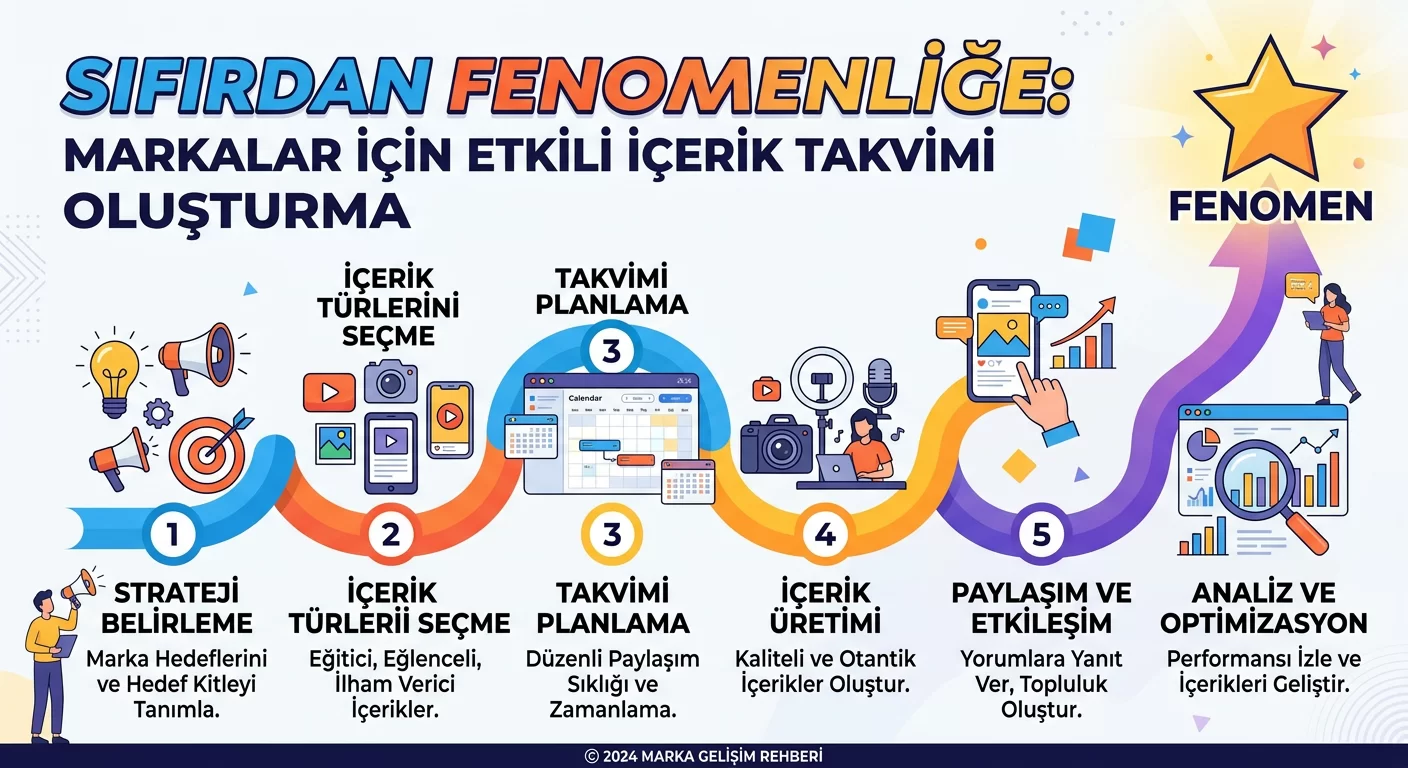 Sıfırdan Fenomenliğe: Markalar İçin Etkili İçerik Takvimi Oluşturma
