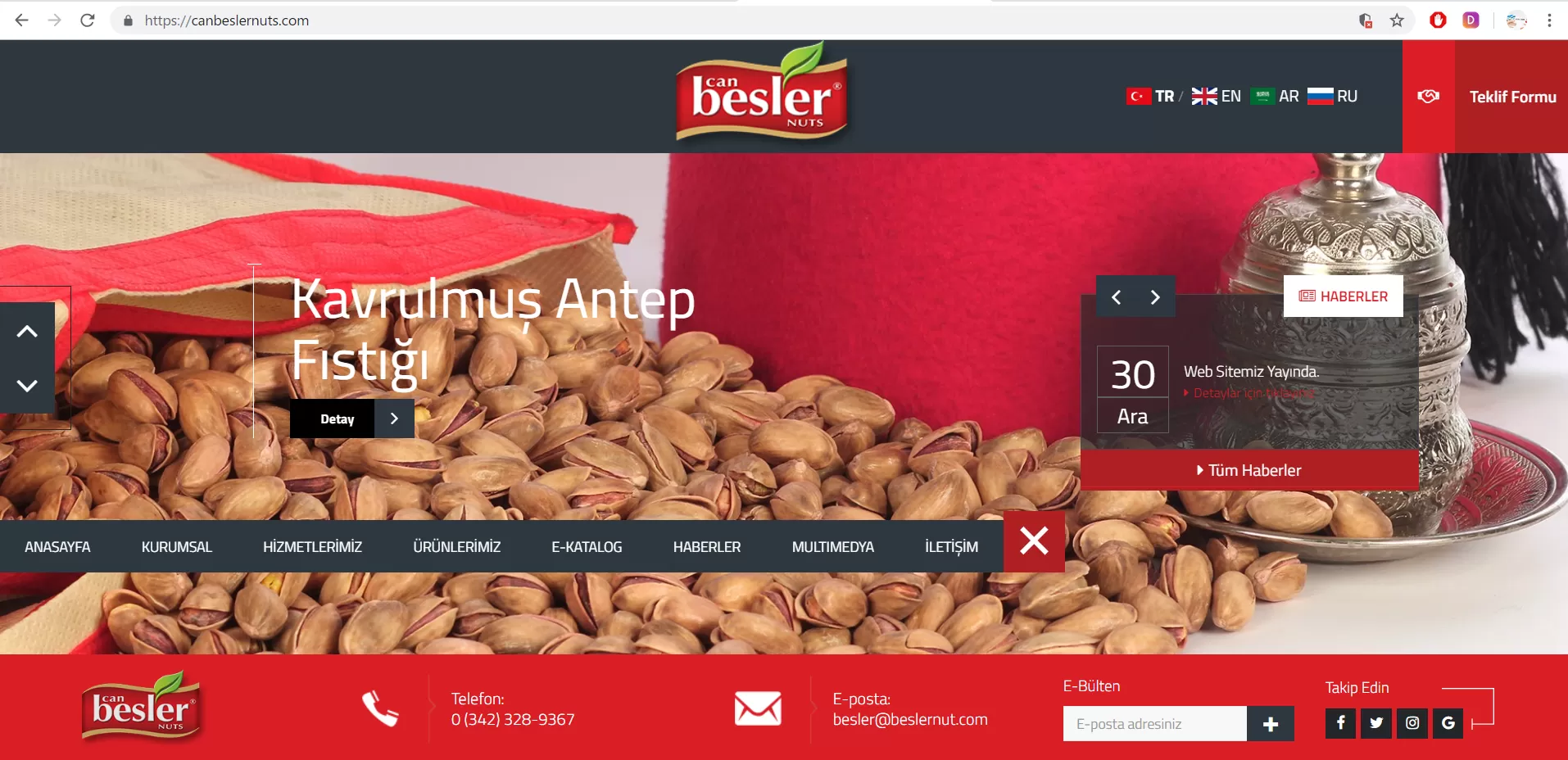 Can Besler Nuts E-Ticaret