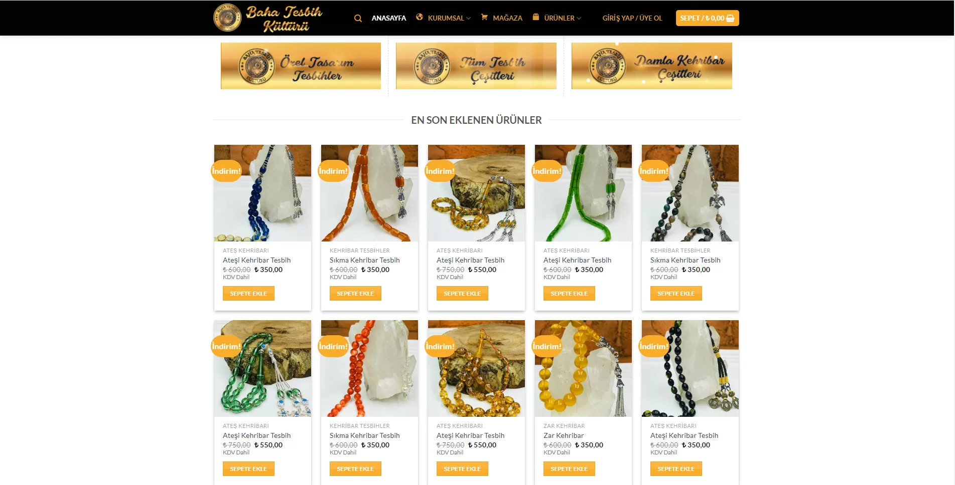 Baha Tesbih E-Ticaret